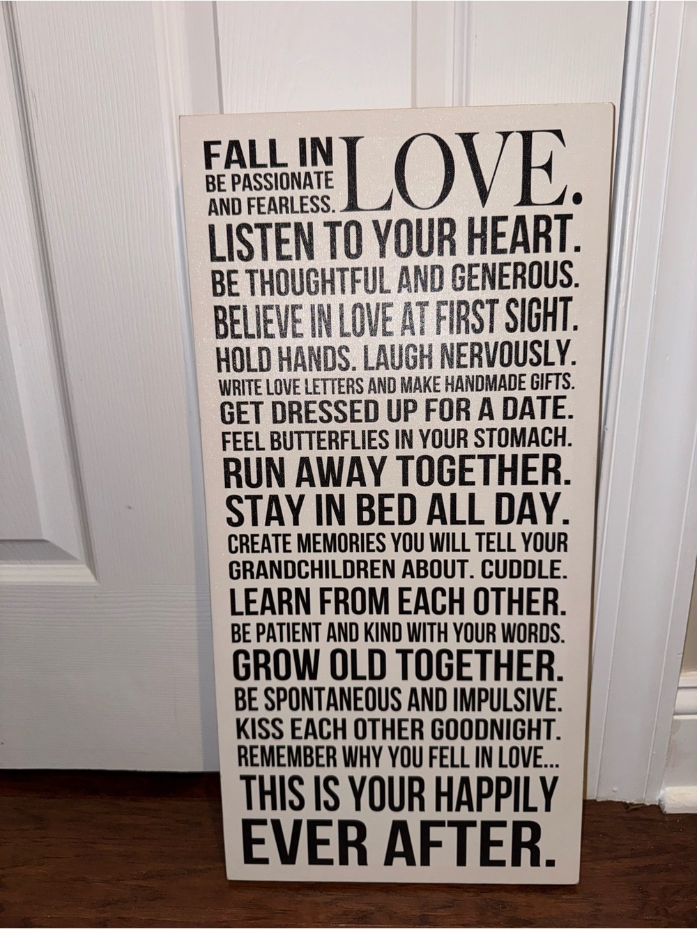 *NWOT* Target Wall Art: Love Inspirational Typography Print - Black on White